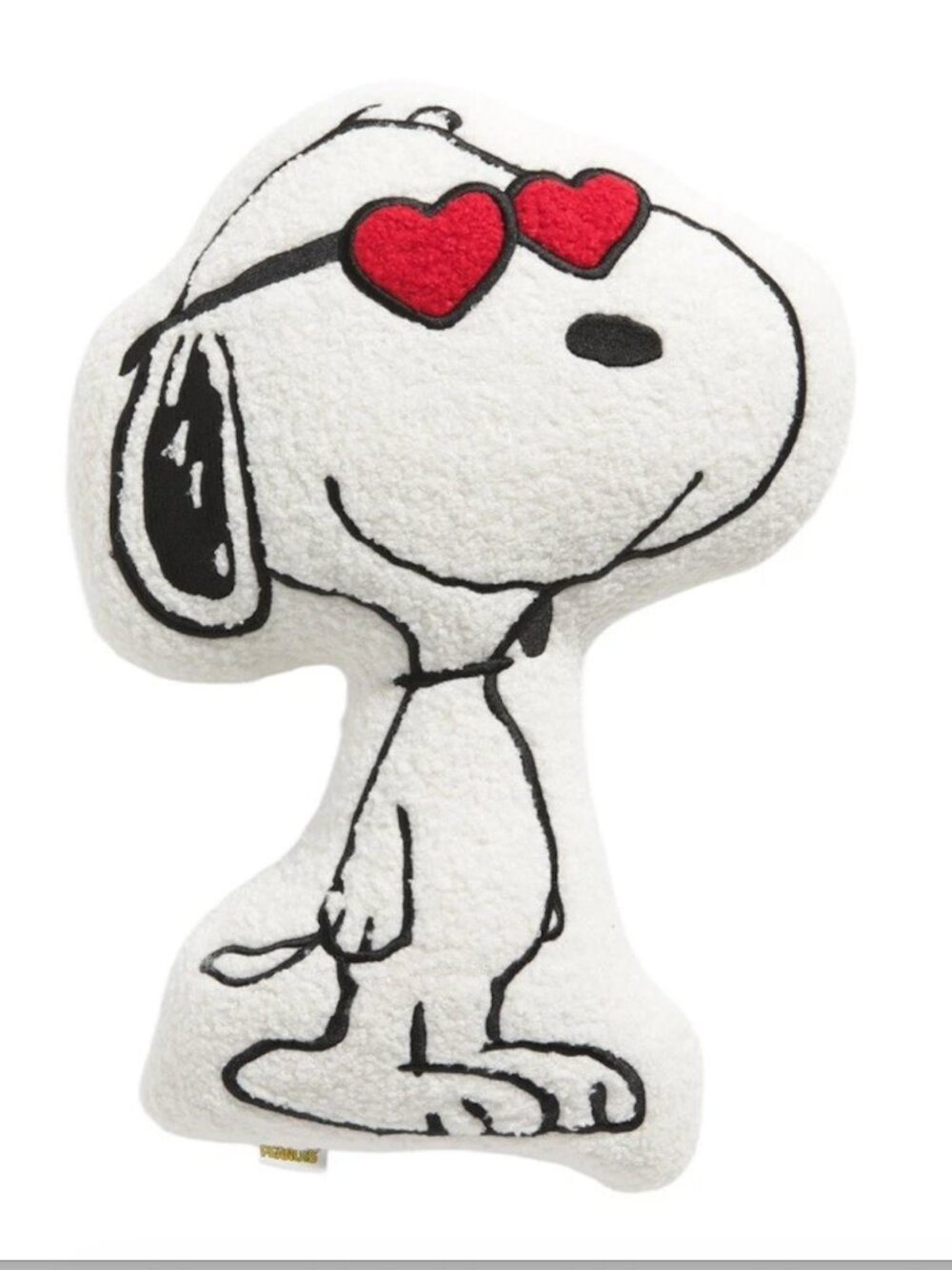 Peanuts x Snoopy Sherpa Heart Sunglass Decorative Pillow